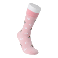 MINISO Disney Chip N Dale Full Print Crew Socks - 21cm (Pink)