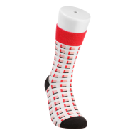 MINISO Vintage Series Crew Socks - 21cm (Red) / A