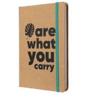 Miniso Eco-friendly Series A5 Corkwood Hardcover Book 100 Sheets - 3 Assorted Designs