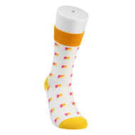 Miniso 21cm Vintage  Series Crew Socks (Yellow)
