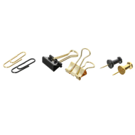 Miniso Eco-friendly Series Stationery Set (Model A, Paper Clips, Binder Clips, Push Pins)