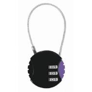 Miniso Colored Steel Wire Lock (Black)