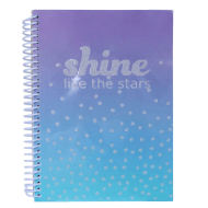Miniso A5 Wirebound Book 100 Sheets (Bluish Violet)