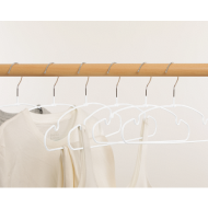 Miniso Matte Anti-Slip Clothes Hangers (6 pcs, XL) (White)