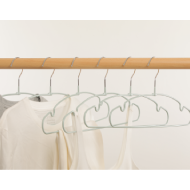 Miniso Matte Anti-Slip Clothes Hangers (6 pcs, XL) (Mint Green)