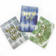 Miniso Tie-Dye Series A5 Stitch-bound Book - 36 Sheets, 3 Pcs (Design A)