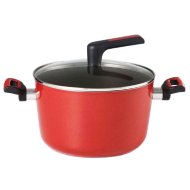 Meyer 24CM / 5.7L Covered Stockpot - Forge Red