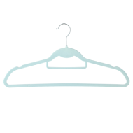 Miniso Double-position Flocking Clothes Hanger for Adult-3pcs (Blue)