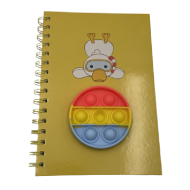 MINISO Diving Duck Series Push Pop Bubble A5 Hardcover Book - 80 Sheets