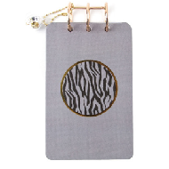 Miniso Pattern Wirebound Book (Gray Zebra)