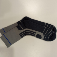 Miniso Sports Series Contrast Color Athletic Crew Soccks (Light Gray)