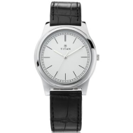 Titan Women Black Leather Analog Watch