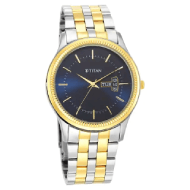 TITAN Karishma Blue Dial Brass Strap Watch - Gents