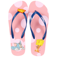 Miniso Tom & Jerry I love cheese Collection Flip-Flops for Women 39-40 (Pink)