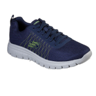 Skechers Men Sport Burns Shoes (Navy Blue) - Size 9.5