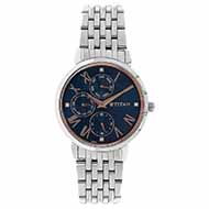 Titan Workwear Blue Dial Women Watch With Stainless Steel Strap