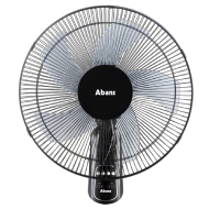 Abans 16 Inch Wall Fan With Remote (Black)