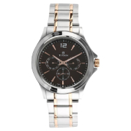 Titan Workwear Watch with Brown Dial & Stainless Steel Strap - Gents