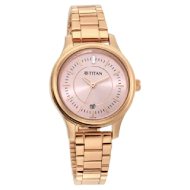 TITAN Rose Gold Dial Analog Watch - Ladies