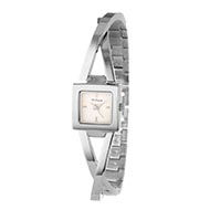 Titan Quartz Analog White Dial Watch for Women