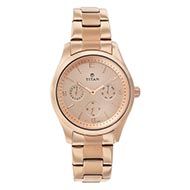 TITAN-QUARTZ W/BOX PURPLE-LADIES