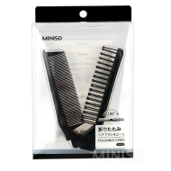 Miniso Dual Purpose Folding Comb (Black)