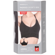 Miniso Women's Sport Bra (Black) - Size XXL
