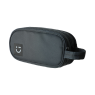 Miniso Smiling Face Cosmetic Bag with Strap (Grey)