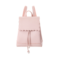 Miniso Scalloped Flap Backpack (Pink)