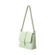 Miniso Shoulder bag with Flap and strap (Green)
