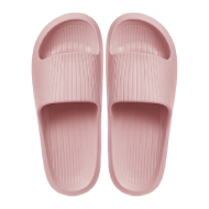 Miniso Women's Striped Soft Bathroom Slippers (Orchid Pink) - Size 37 to 38