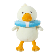MINISO Diving Duck Series Plush Toy Swim Ring Duck 25cm