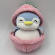Miniso Fruit Series Penguin Plush Toy Surprise Ball (Strawberry)
