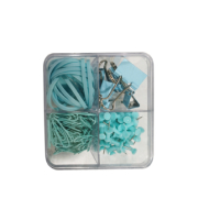 Miniso Office Supplies Set with Push Pins (Blue)