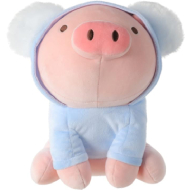 Miniso 10Inch Sitting Piglet Plush Toy with Hat (Koala Hat)