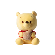 Miniso Winnie the pooh Collection Sitting Holding Biscuits Plush toy 
