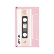 MIniso Cassete Tape Design Book 104 Sheers (Pink)