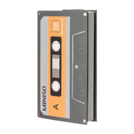MIniso Cassette Tape Design Book 104 Sheets (Dark Grey)