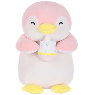 MINISO Ice Cream Seated Penguin Plush Toy Pink 33cm