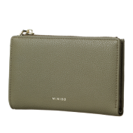 MINISO Two-fold Zipped Women's Wallet (Green)