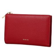 MINISO Two-fold Zipped Womenâ€™s Wallet (Red)