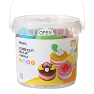MINISO Colored Clay With Plastic Box