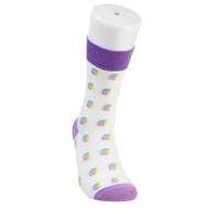 Miniso 21cm Vintage Series Crew Socks - Purple