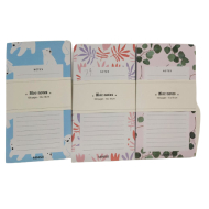 Miniso-18-10cm Notepads -80 Sheets- 3 Assorted Models
