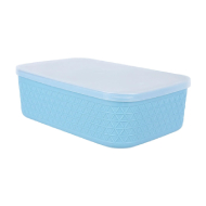 Miniso Morandi Color Series Storage Box With Lid-Navy Blue
