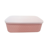 Miniso Morandi Color Series Storage Box With Lid-Pink
