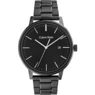 Calvin Klein Men Linked Round Watches (Black)