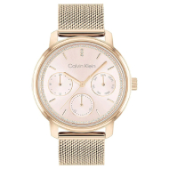 Calvin Klein Women's Minimalistic Multi Analog (Blush)