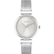 HUGO Sweet Women's Stainless Steel Watch (Silver White)