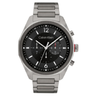 Calvin Klein Men's Steel Chronograph Watch (Black)